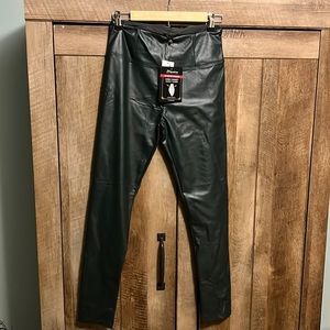 Hunter Green Leather leggings